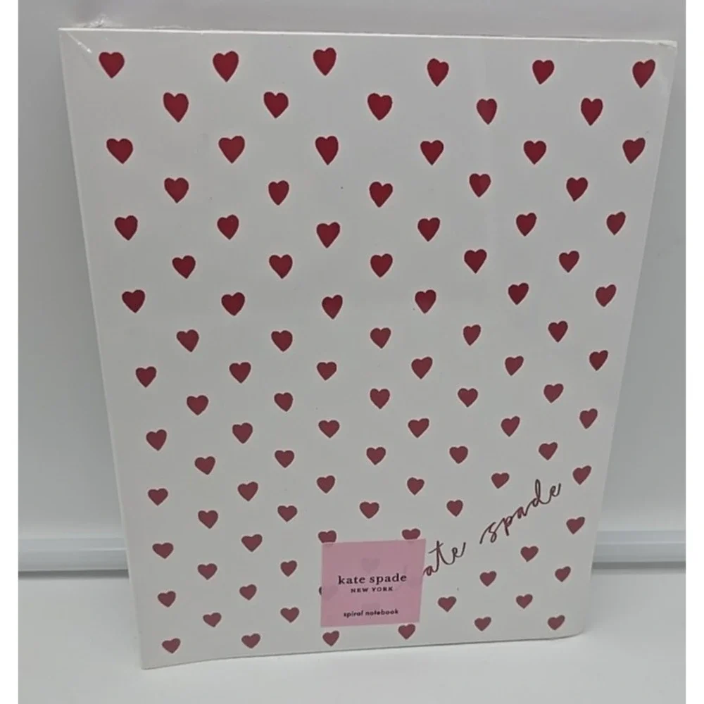 NWT Kate Spade Mini Hearts Spiral Notebook Note‎ Pad Lined Pages Paper Journal